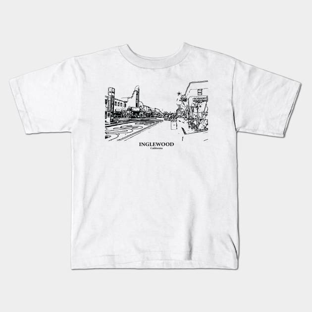 Inglewood - California Kids T-Shirt by Lakeric